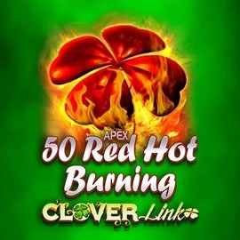 50 Red Hot Burning Clover Links logo – Slots by Novomatic at Frumzi Casino