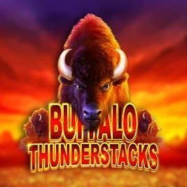 Buffalo Thunderstacks casino game by Amatic Industries – featured logo at Frumzi Casino