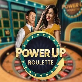 PowerUP Roulette logo by Pragmatic Play at Frumzi Casino