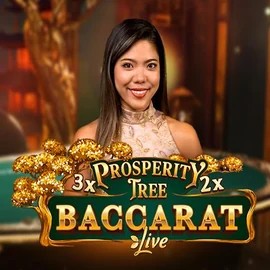 Prosperity Tree Baccarat casino game by Evolution – featured logo at Frumzi Casino