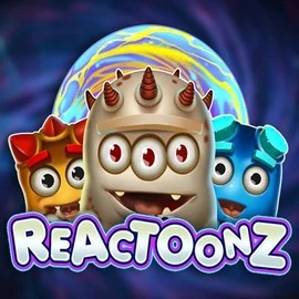 Reactoonz by Play'n GO, showcased at frumzikasino.de – game logo